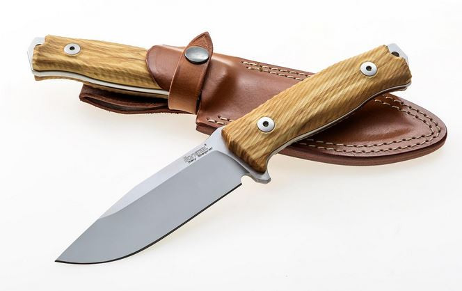 Lion Steel M5UL Olive Wood w/ Leather Sheath - Hero Outdoors