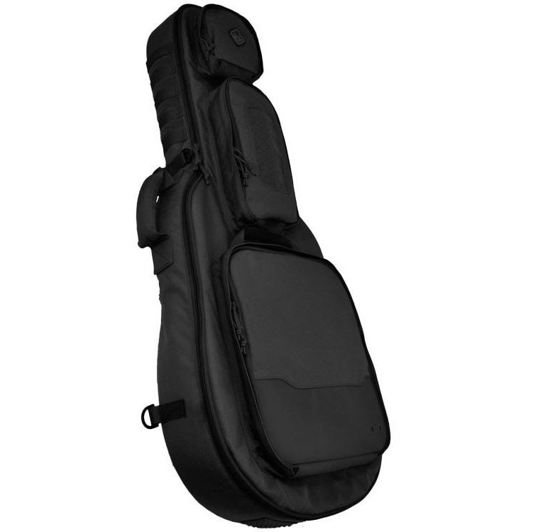 Hazard 4 Battle Axe Guitar Shaped Padded Rifle Case (Color: Black