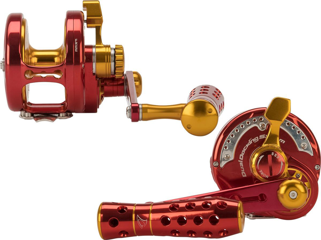 Jigging Master Power Spell Fishing Reel - Red / Gold (Size: PE7