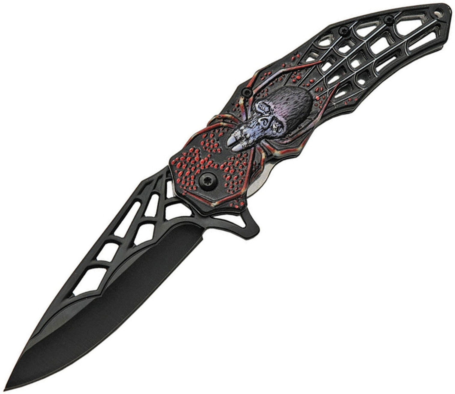 Web Skull Linerlock A/O Gray