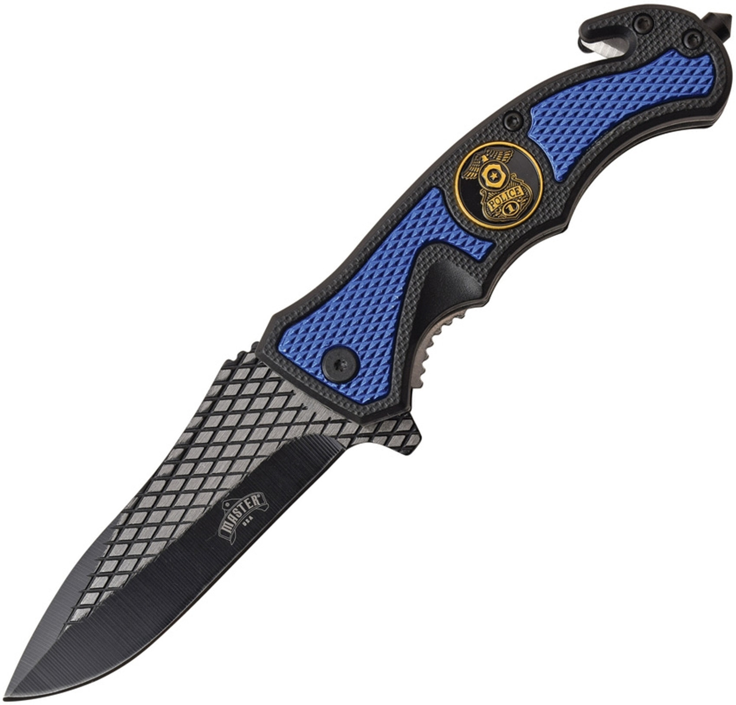 Master USA Police Linerlock A/O Blue