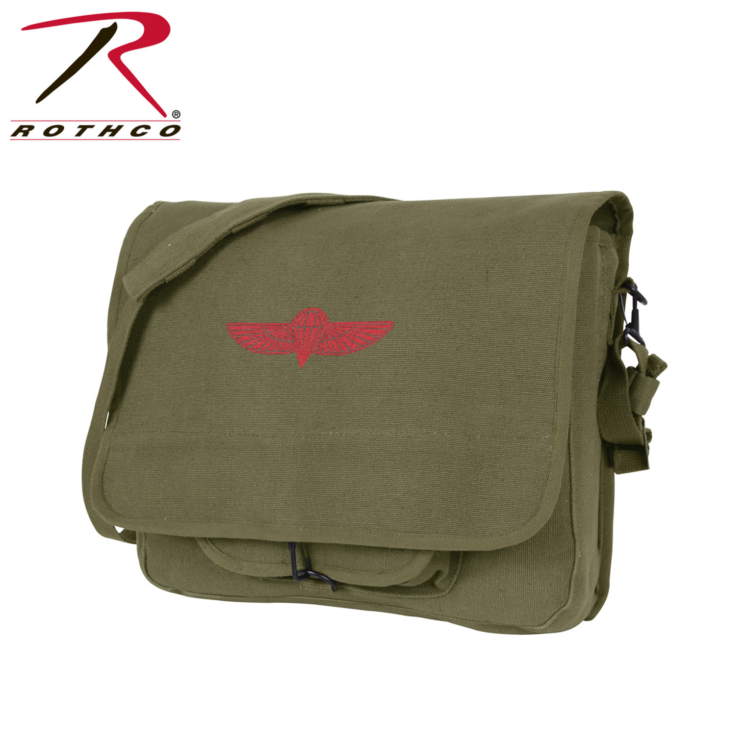 Rothco Canvas Israeli Paratrooper Bag - Olive Drab