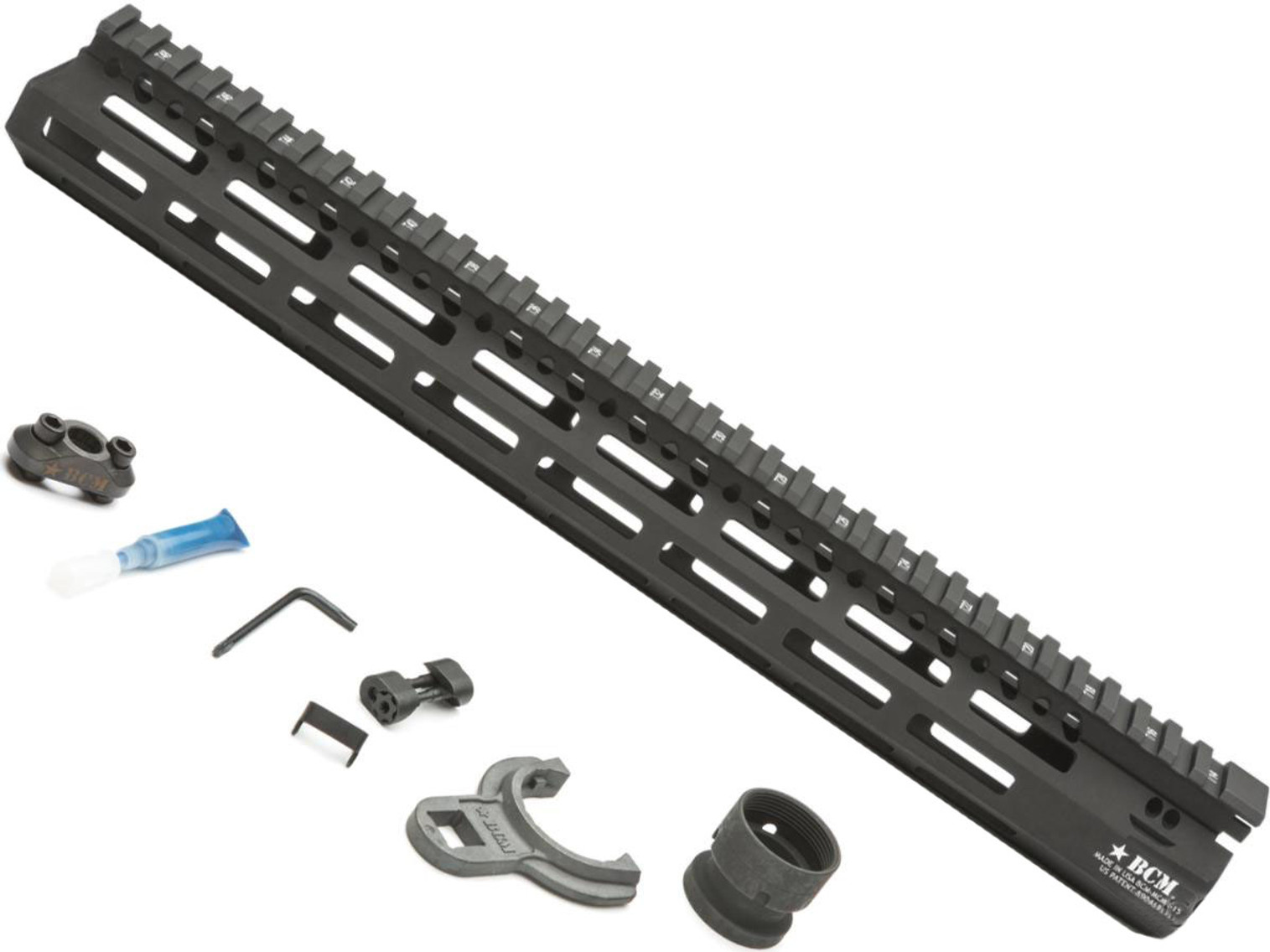BCM GUNFIGHTER MCMR M-LOK Compatible Modular Rail for AR15 Rifles (Length: 15")