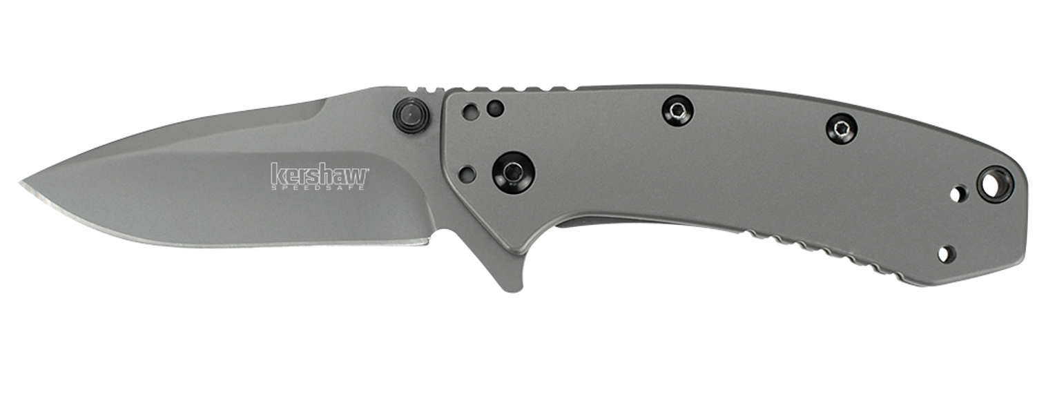 Kershaw 1555TI Cryo Hinderer Grey-Ti Assisted Opening