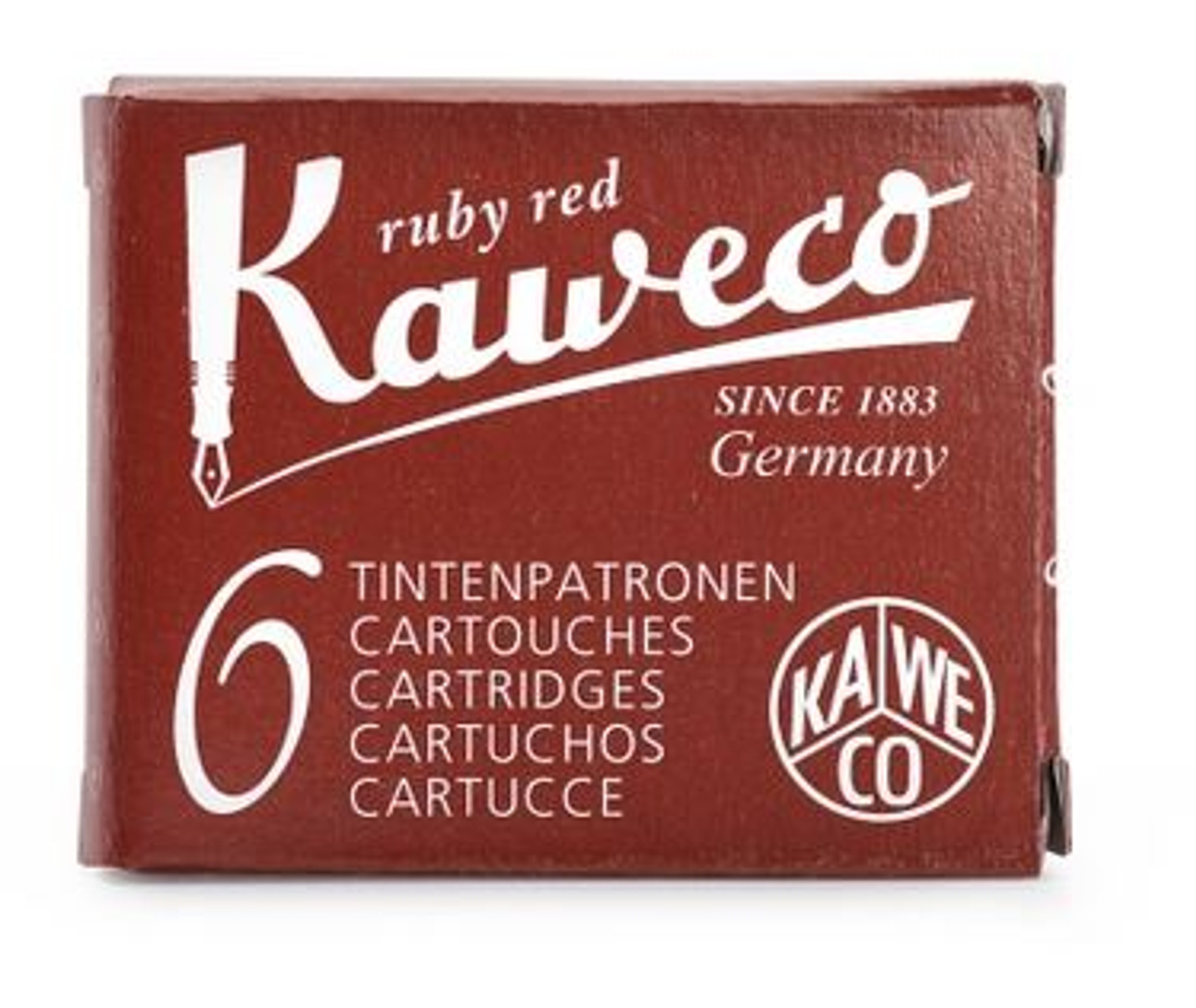 Kaweco Fountain Ink Cartridge 6-Pack - Ruby Red