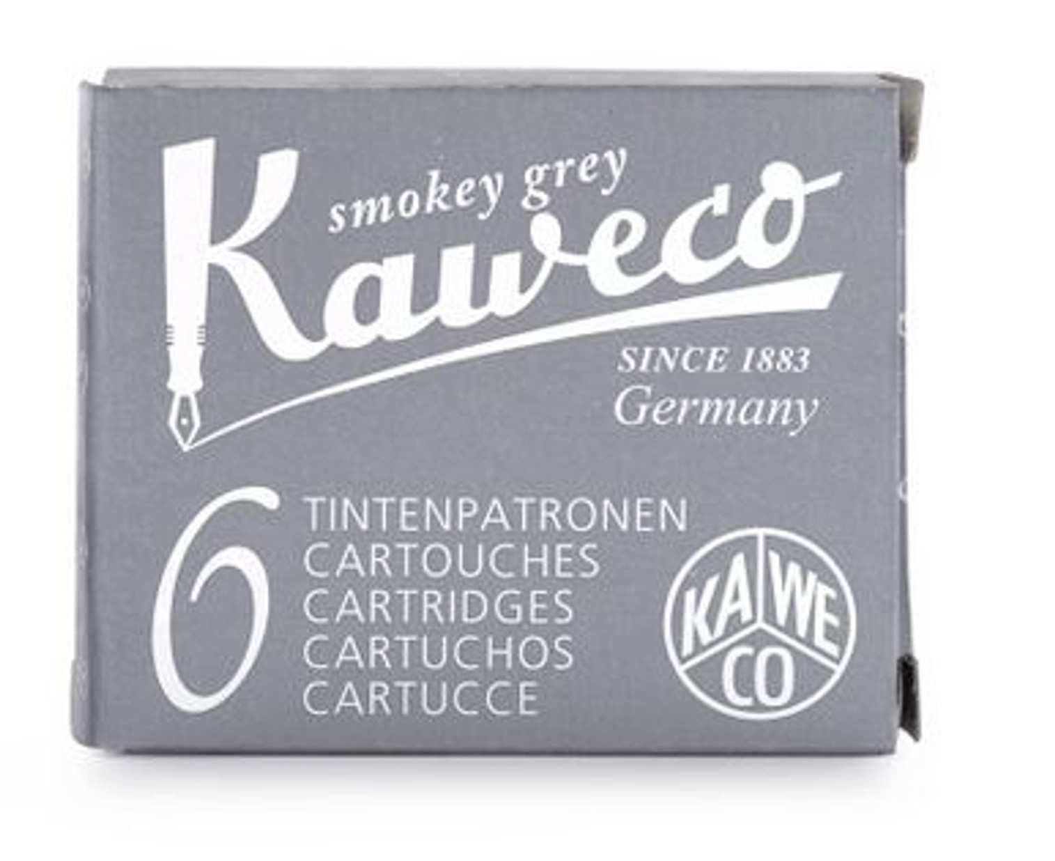 Kaweco Fountain Ink Cartridge 6-Pack - Smokey Grey