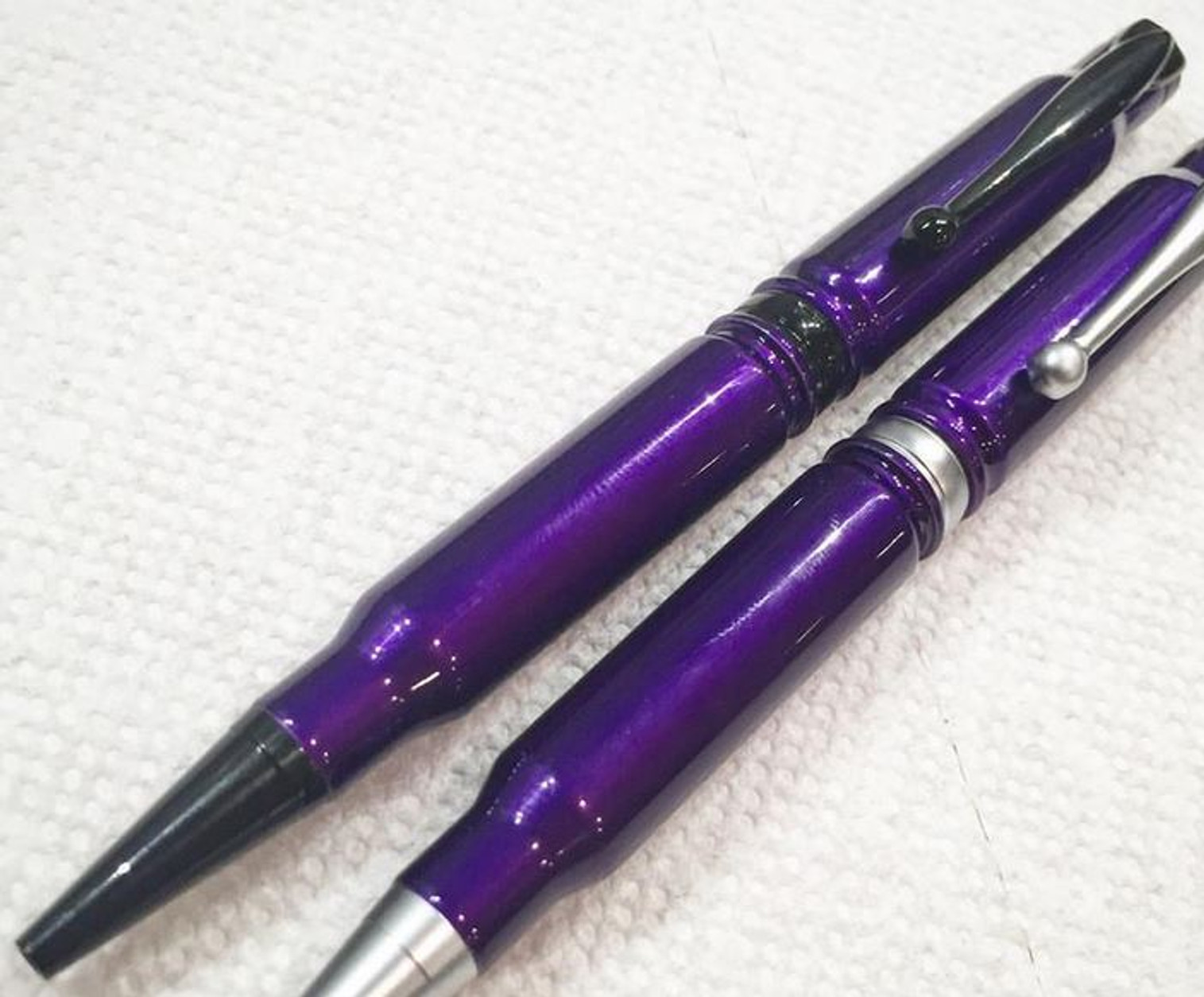 High Caliber 308 Illusion Purple Powder Coated Pen