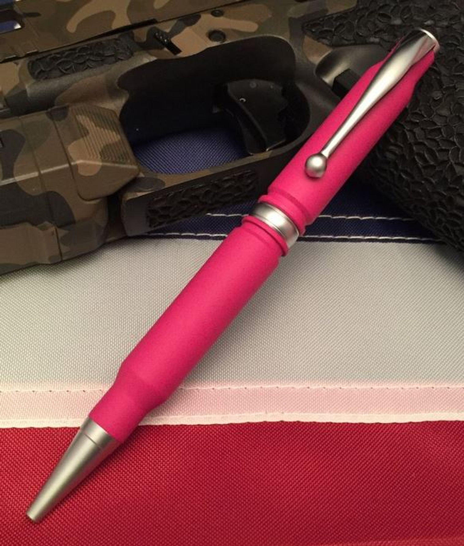 High Caliber 308 Sig Pink Cerakoted Pen - Satin