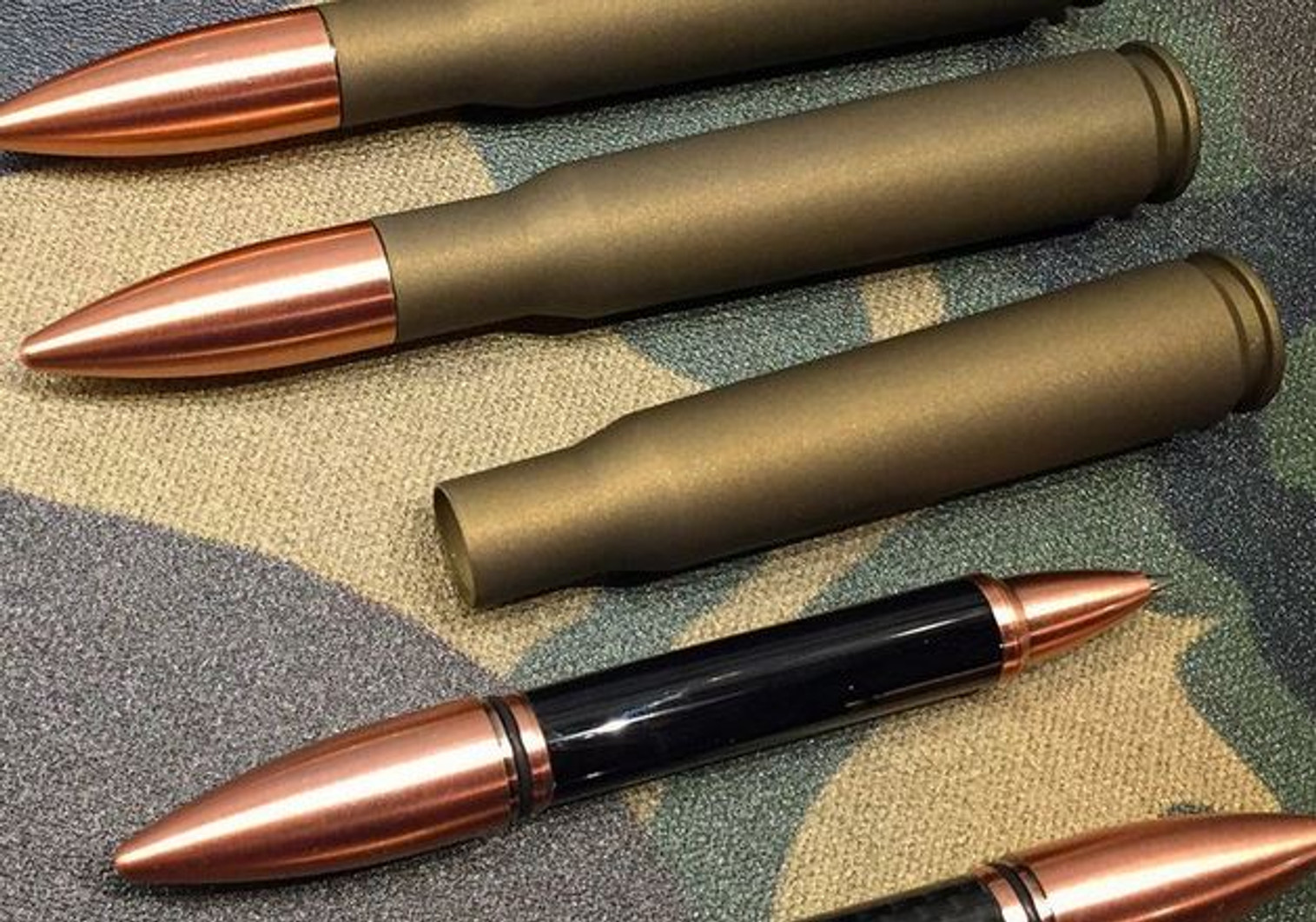 High Caliber 50 Caliber Desk Pen Black - Burnt Bronze