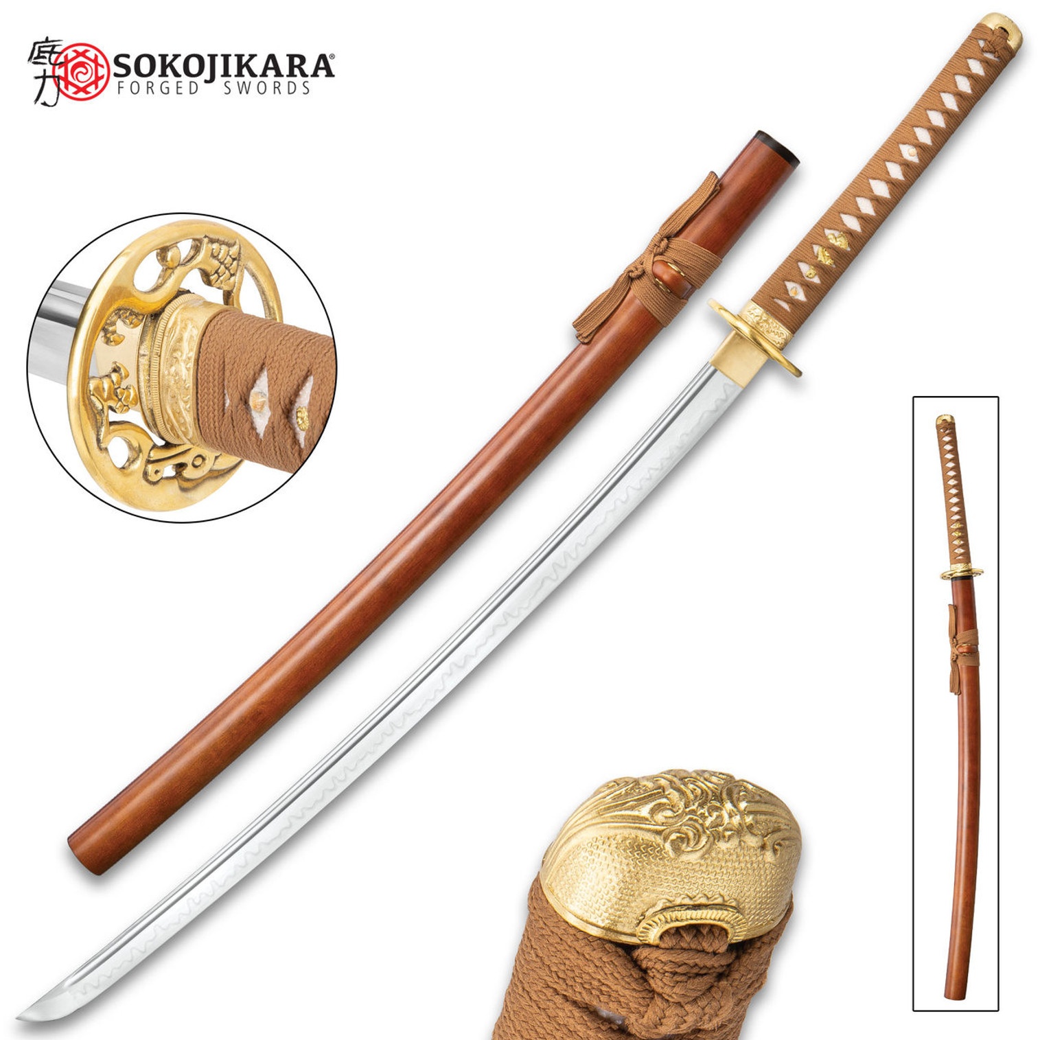 Sokojikara Dragon Wood Hand-Forged Katana