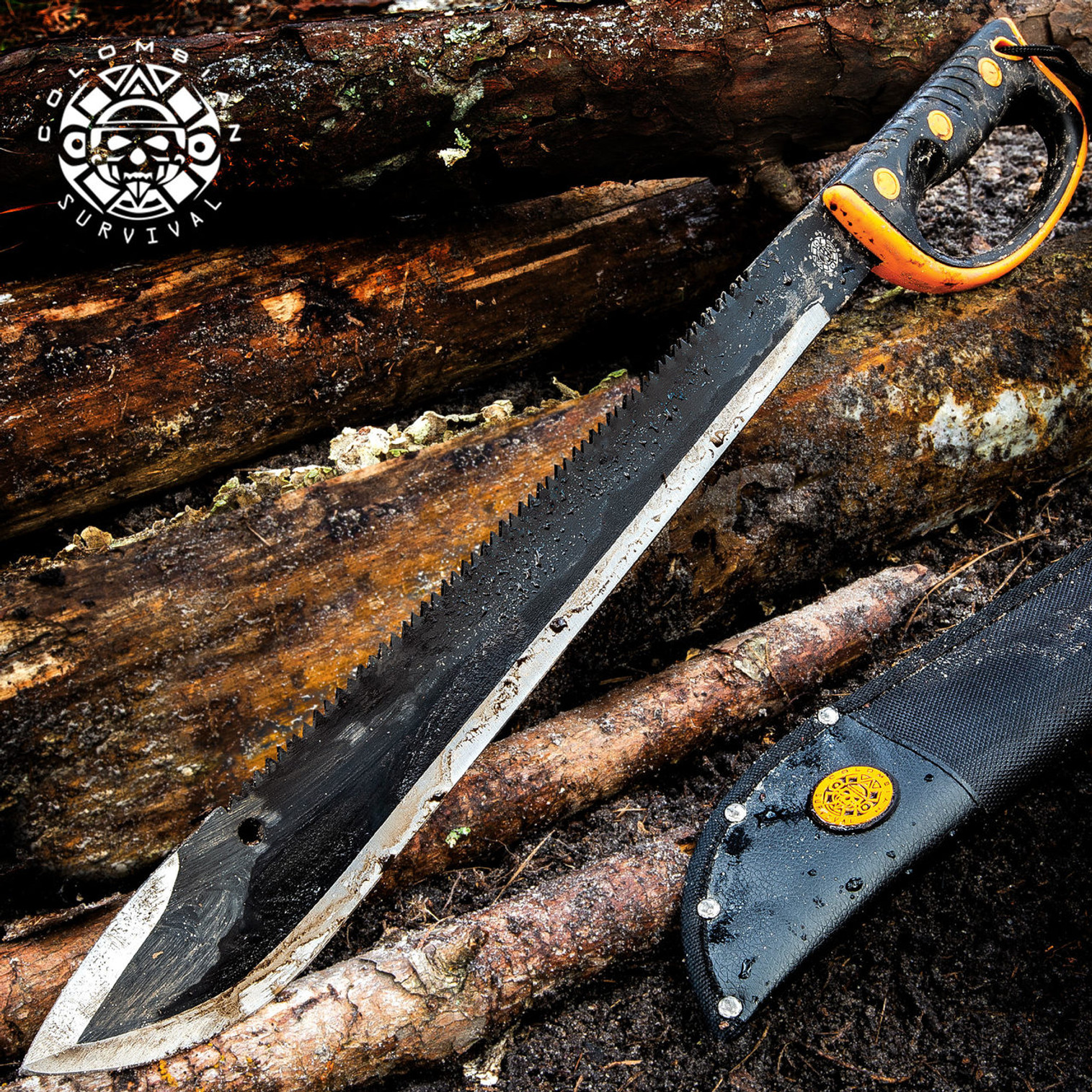 Colombian Rescuer Sawback Survival Machete