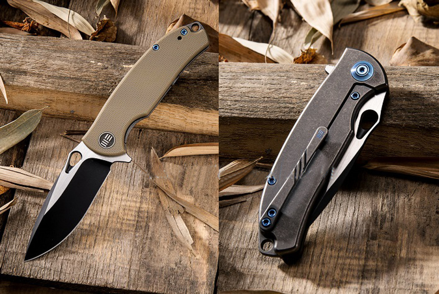 WE Knife 803C Rectifier S35VN Black, Tan G-10