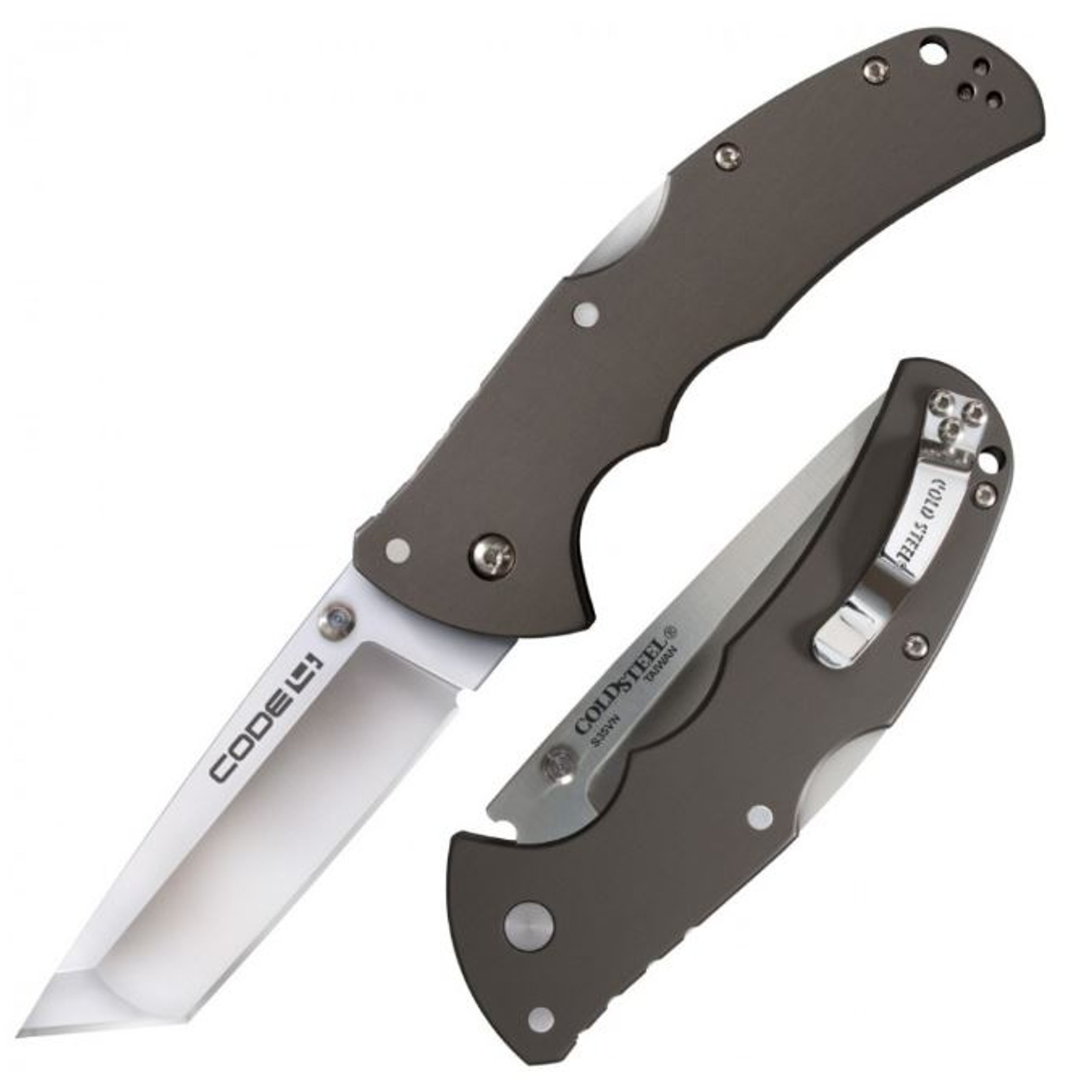 Cold Steel Code 4 Tanto S35VN Folding Knife, 58PT