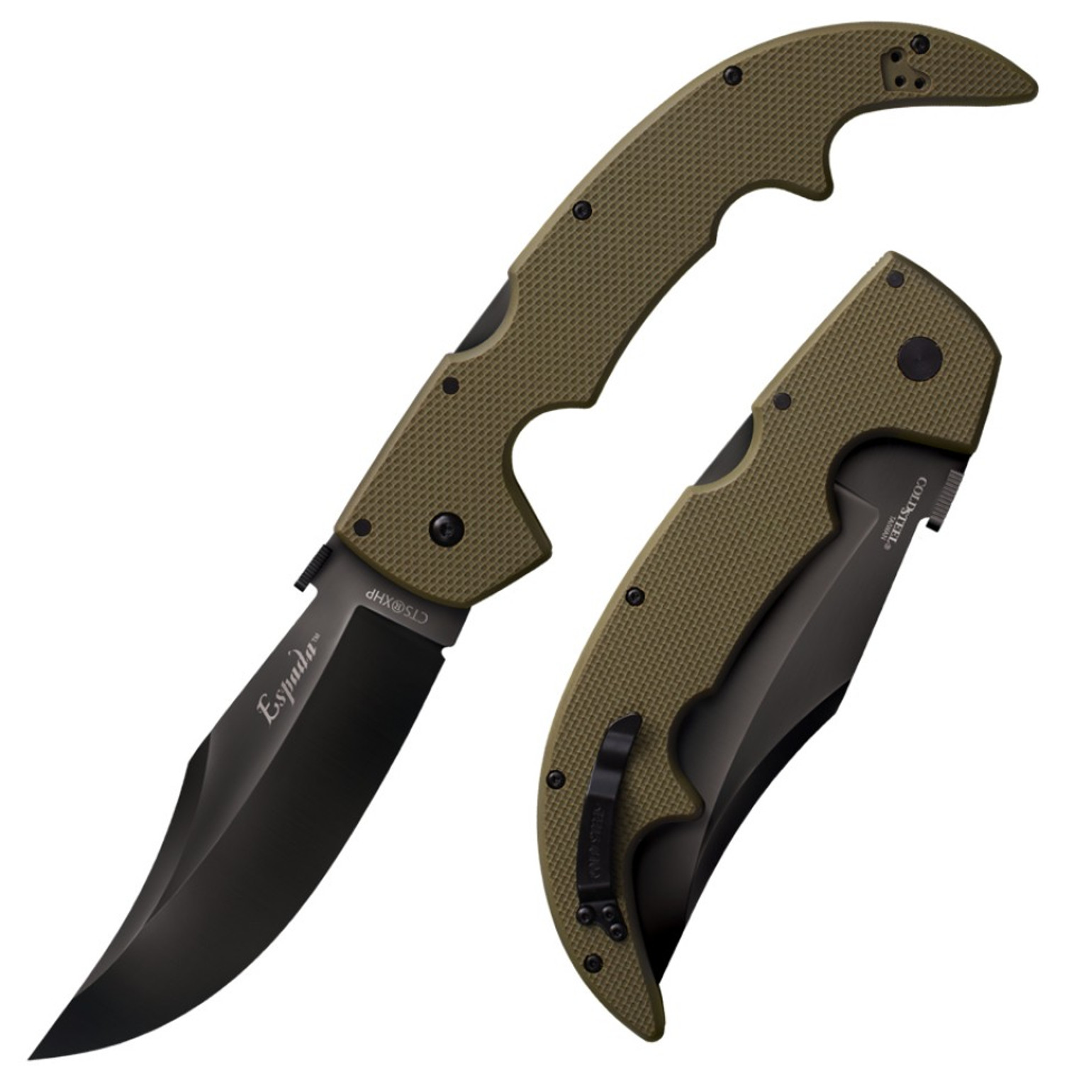 Cold Steel Espada Large CTS XHP, OD Green G-10 Handle 62NGLVG