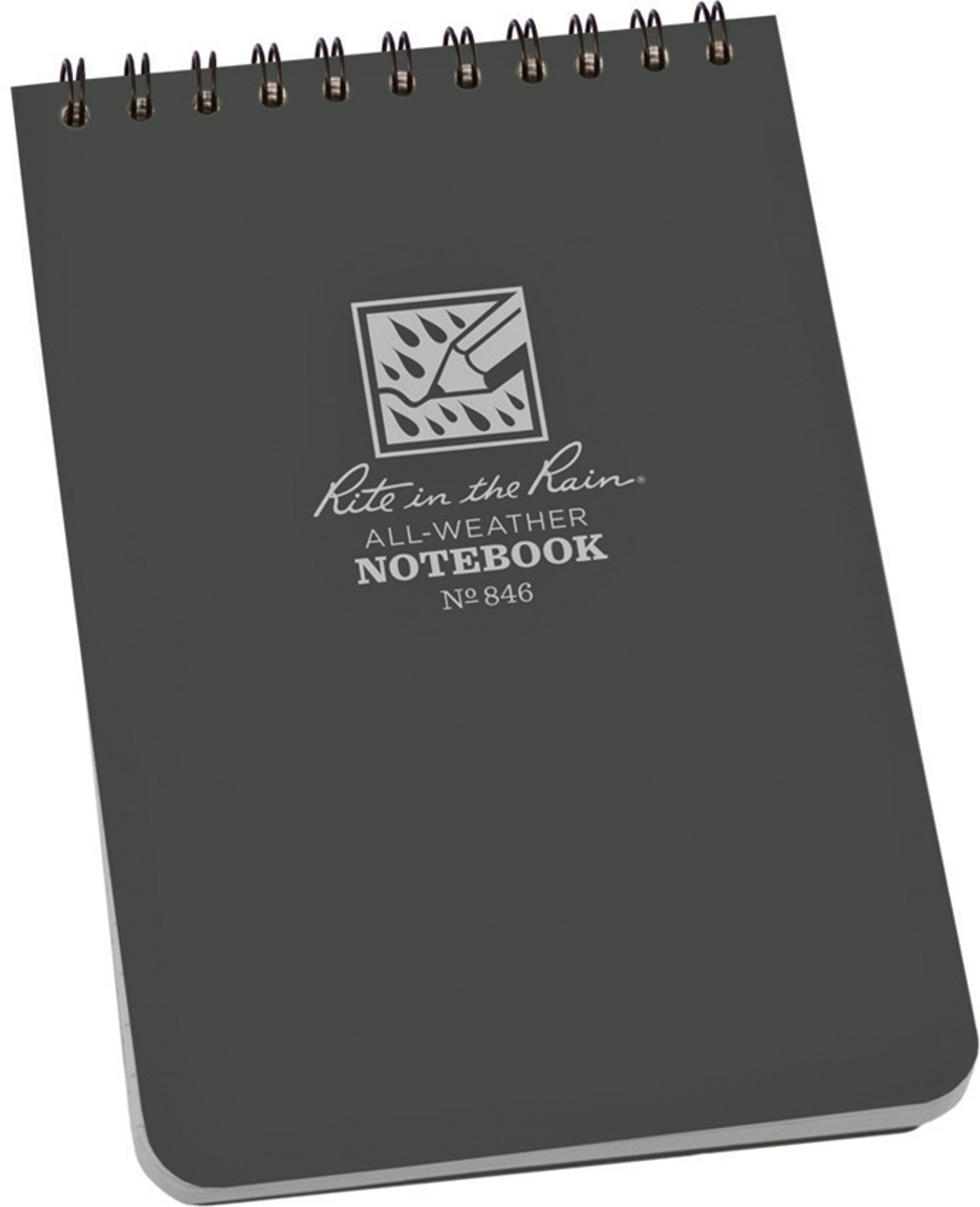 Top-Spiral Notebook 4x6 Gray