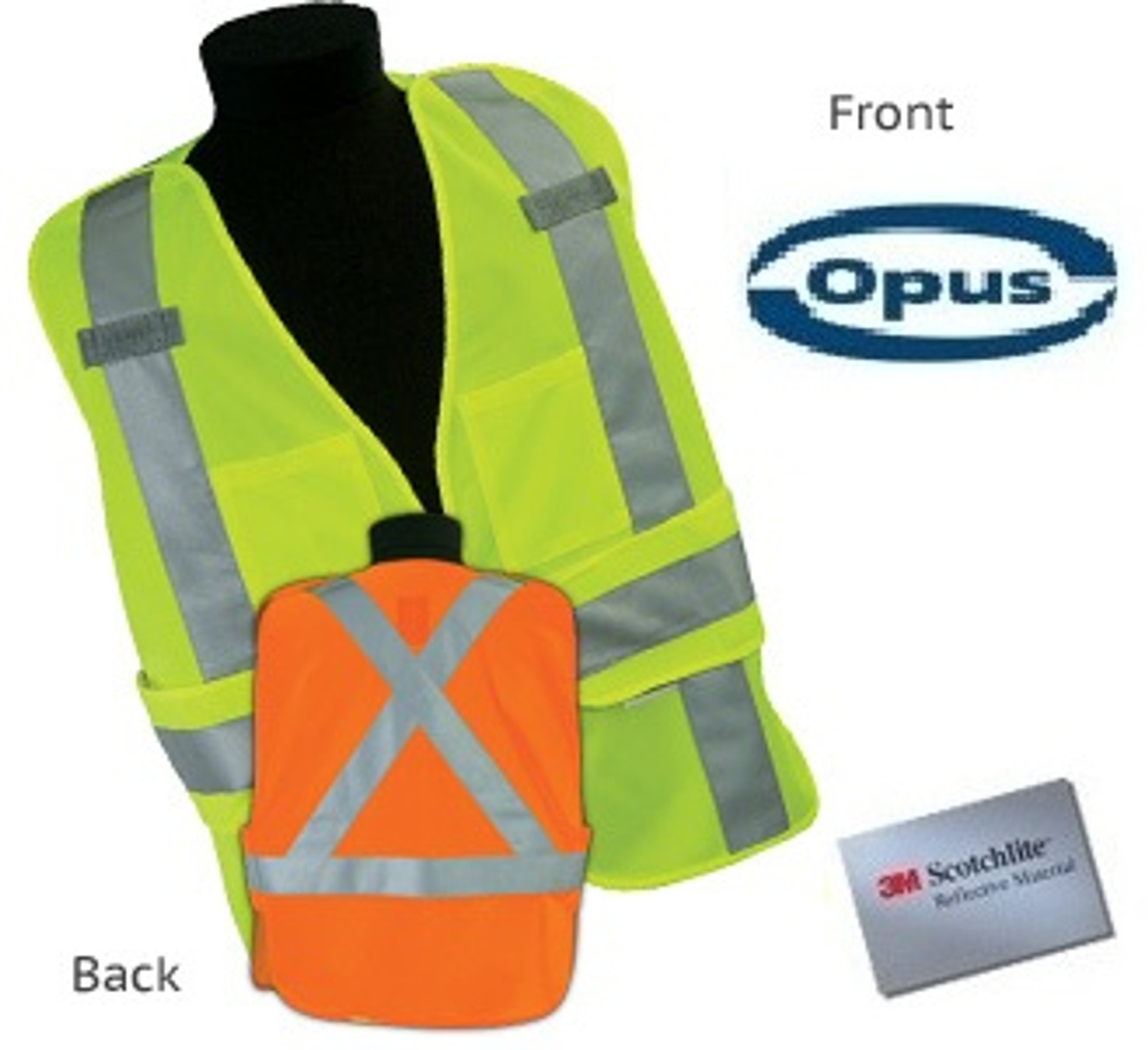 Opus Five Points Tear Away Safety Vest