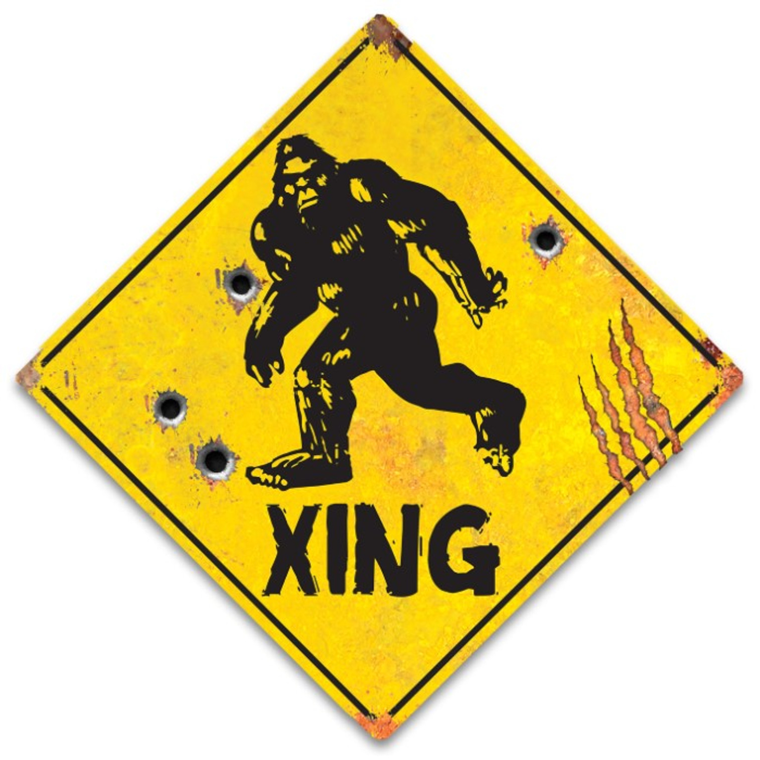 Tin Sign - Sasquatch Xing