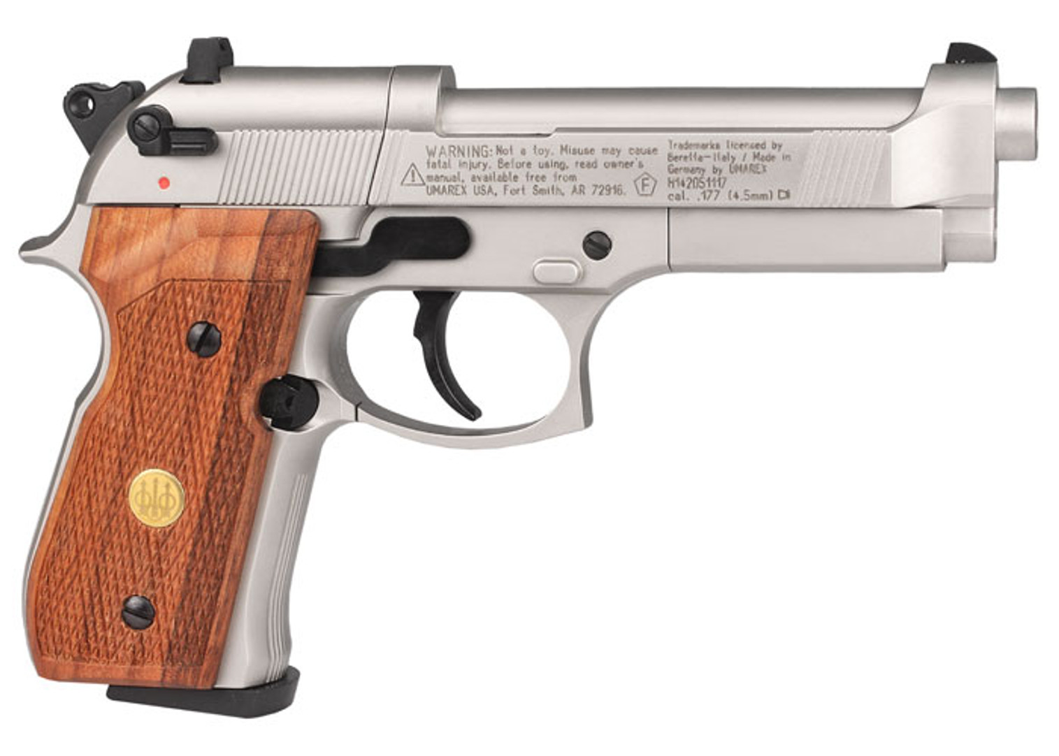 Beretta 92FS Air Gun - Nickel