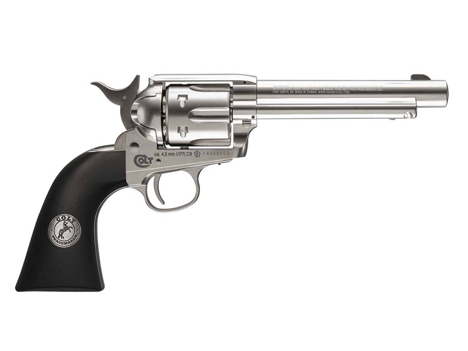 Colt SAA CO2 Pellet Revolver - Nickel