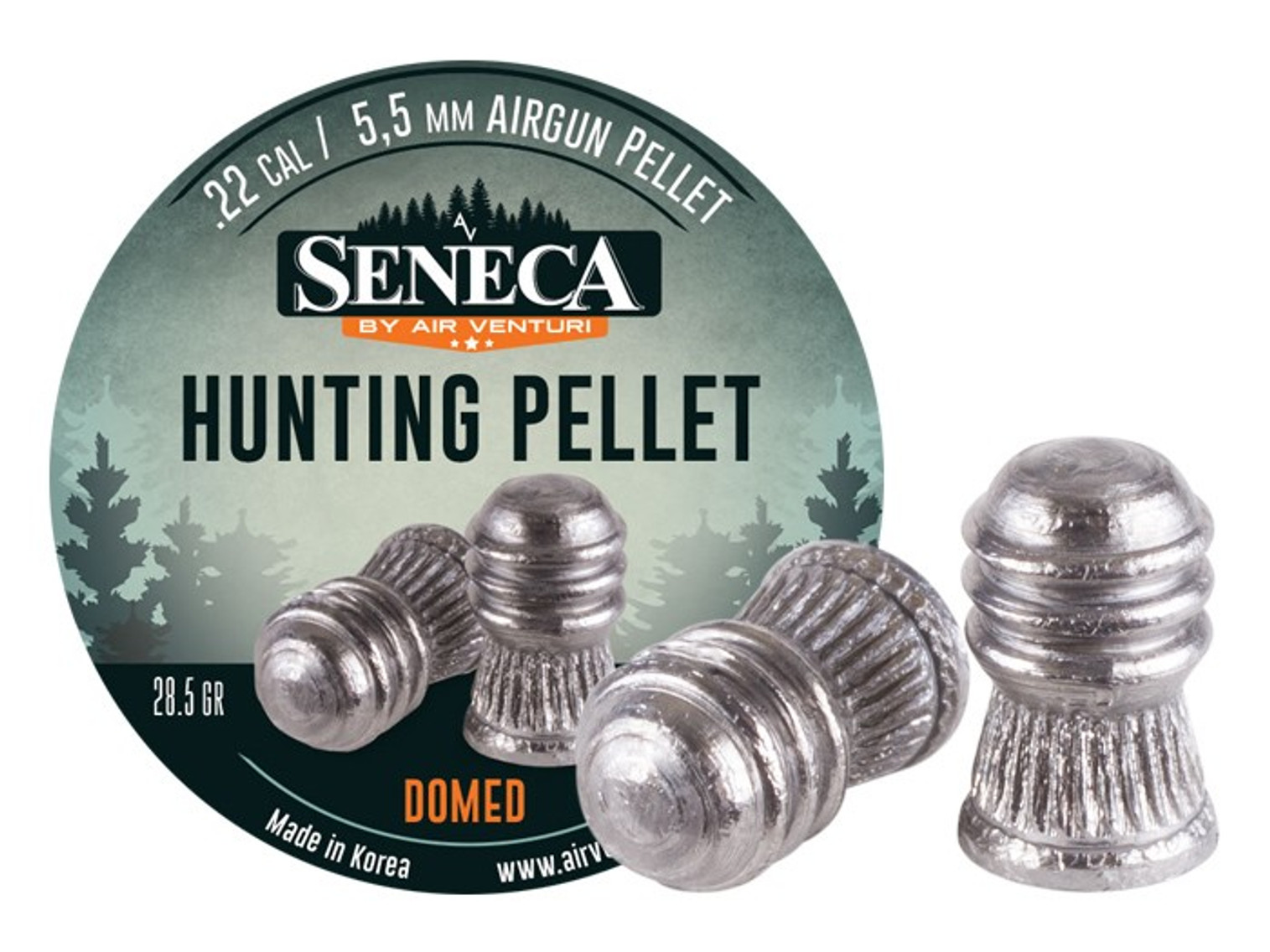 Seneca .22 Cal, 28.5 Grains, Domed - 125ct