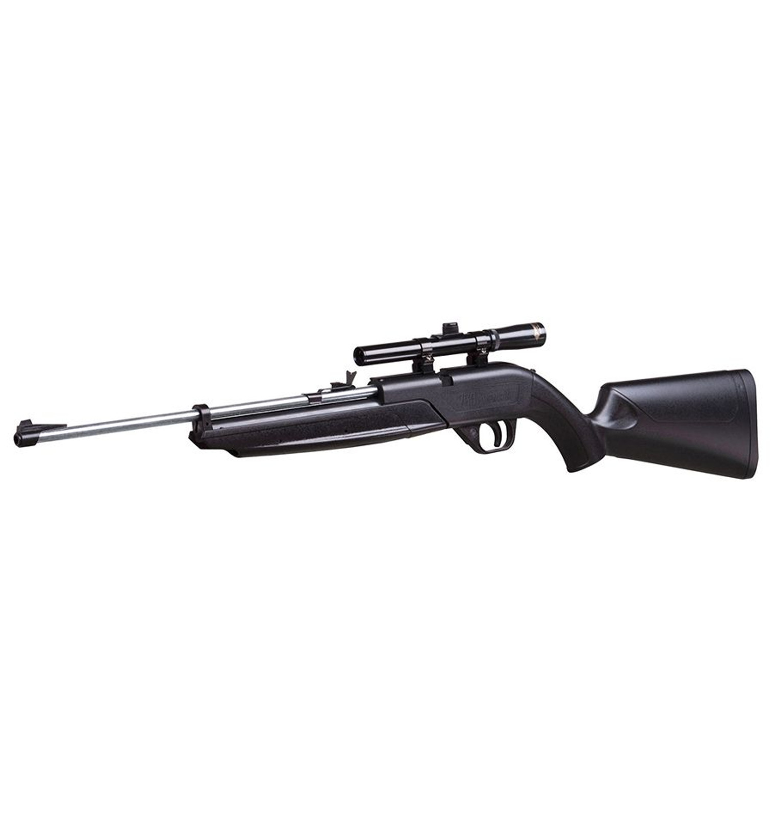 Crosman 764 Pumpmaster® - Black w/Silver Barrel 760 w/4x15 Scope .177