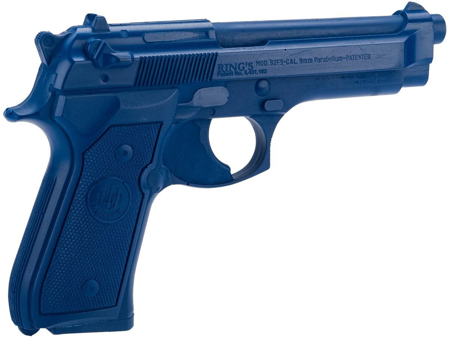 Rings Manufacturing Blue Guns Inert Polymer Training Pistol - Beretta 92