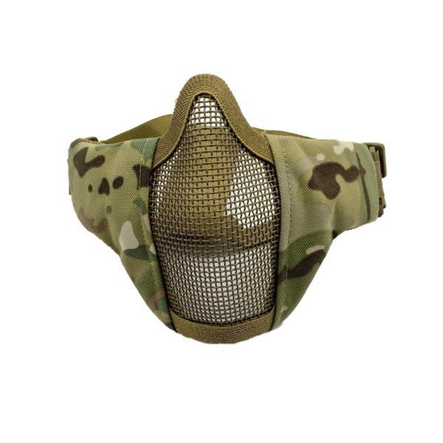 Bravo Airsoft Tactical Gear: V3 Strike Metal Mesh Face Mask in MC