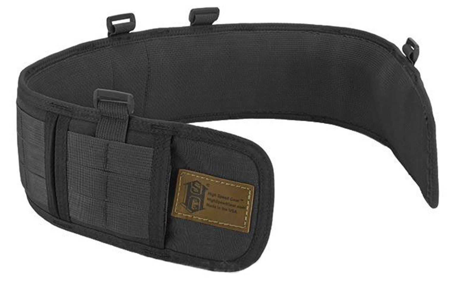HSGI Slotted Sure-Grip Padded Duty Belt (Color: Black / Large 41.5")
