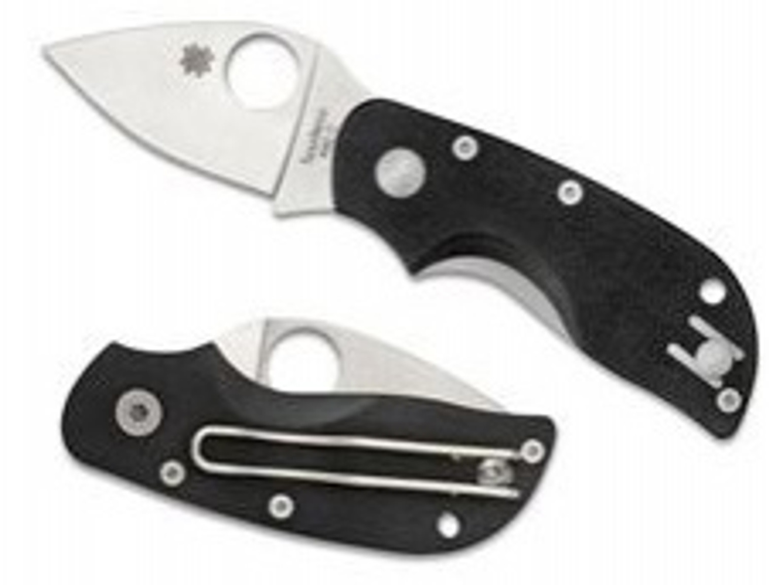 Spyderco Chicago Black G-10 Plain Edge Folding Knife