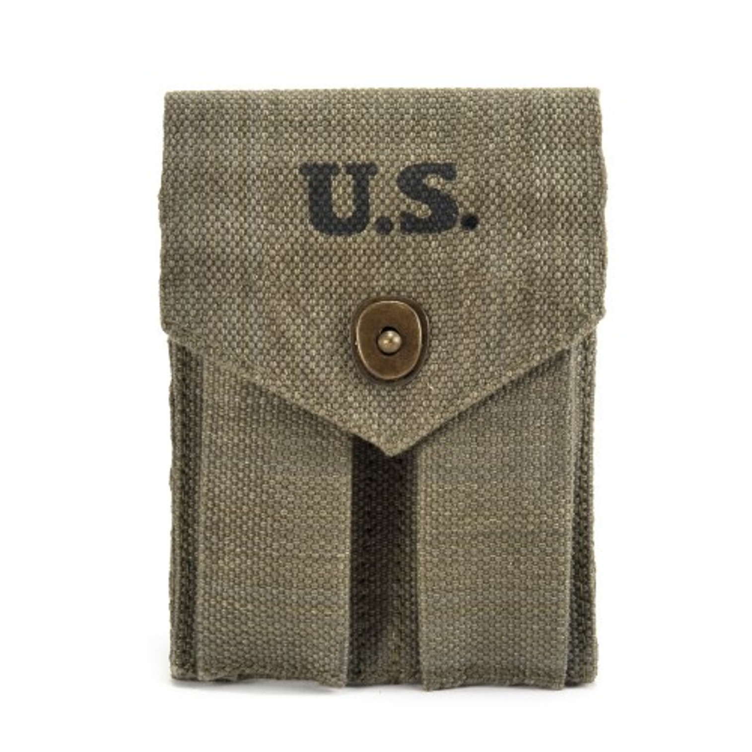 US Cotton Webbing .45 Magazine Pouch Marked JT&L 1944