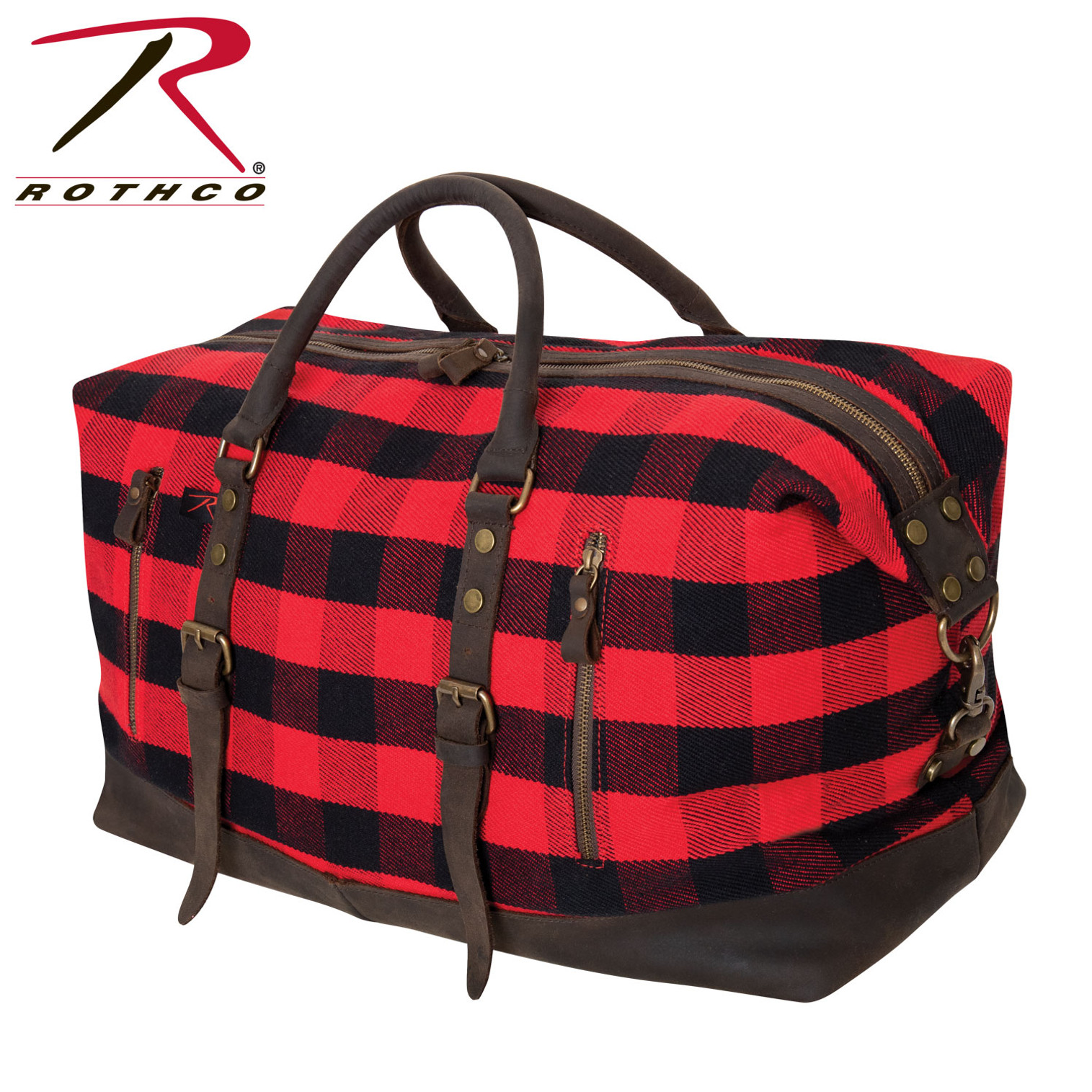 Rothco Extended Weekender Bag - Red Plaid