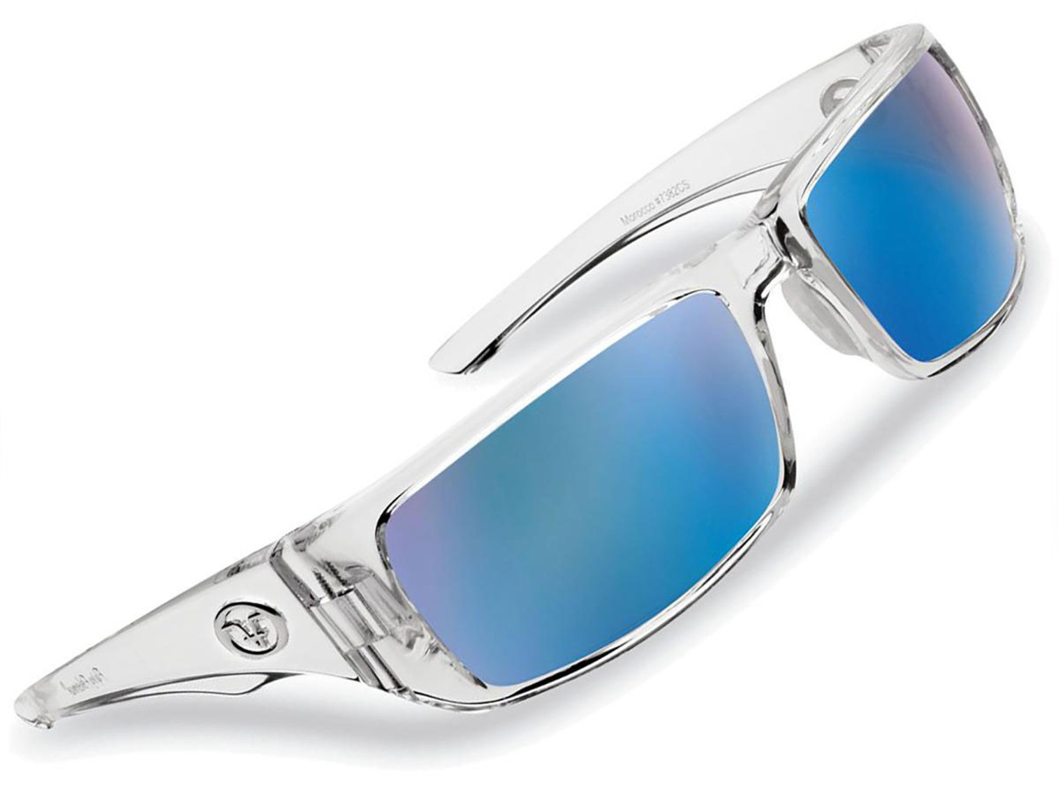 Flying Fisherman "Morocco" Polarized Sunglasses (Color: Crystal w/ Smoke-Blue Mirror Lens)