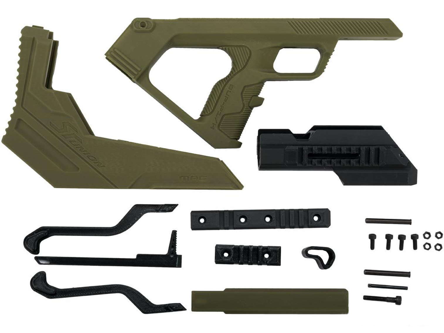 SRU 3D Printed Bullpup Conversion kit for WE-Tech MK17 Gas Blowback Rifle (Color: OD Green)
