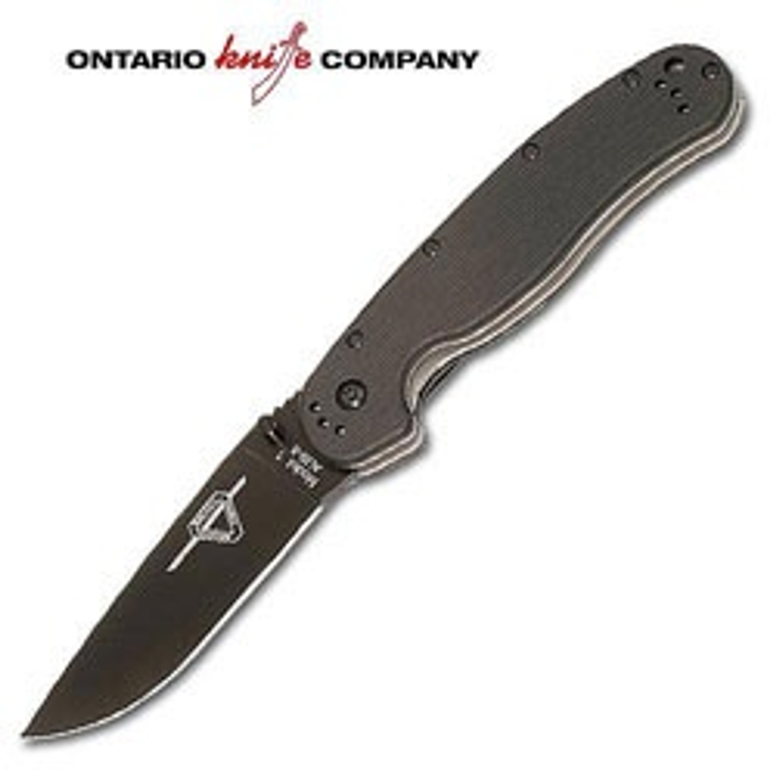 Ontario Plain RAT Folding Knife - Black