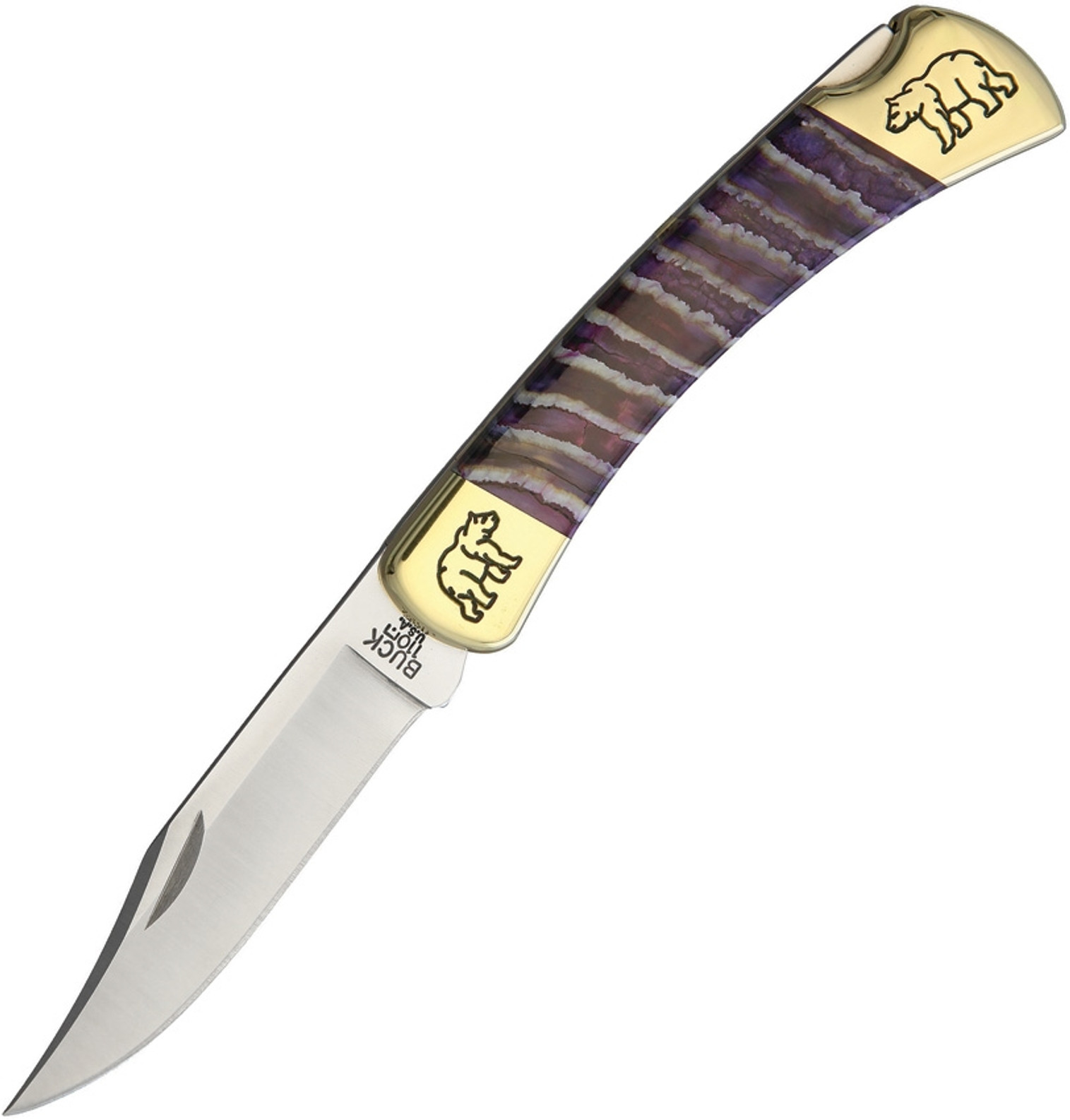 Custom Buck 110 Purple Mammoth