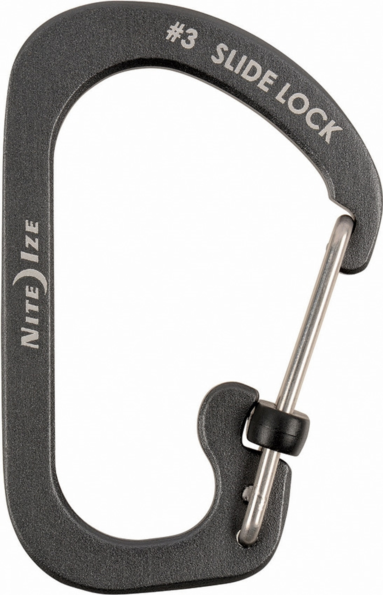 Nite Ize SlideLock Stainless Steel Carabiner (Size: #3 / Coal)