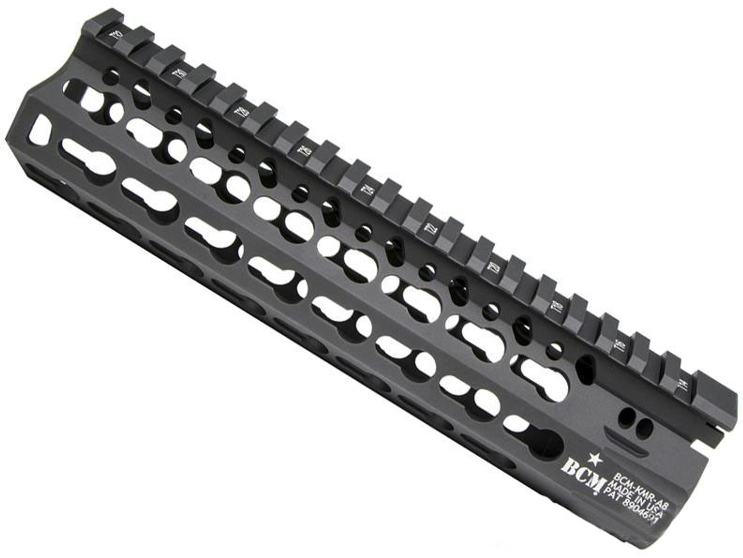 BCM GUNFIGHTER KMR Alpha KeyMod Modular Rail for AR15 Rifles (Length: 8" / Black)