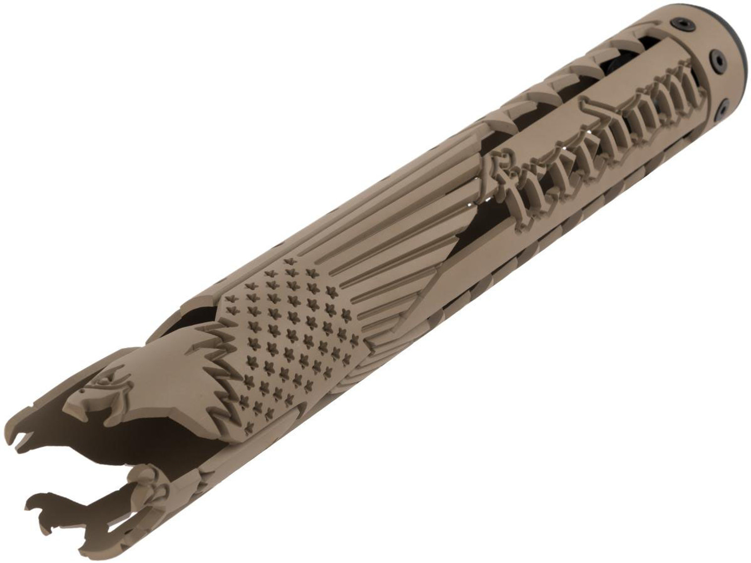 Unique ARs CNC Machined "Freedom" Handguard for AR15 Pattern Rifles (Color: Flat Dark Earth / 15" / Rail Only)
