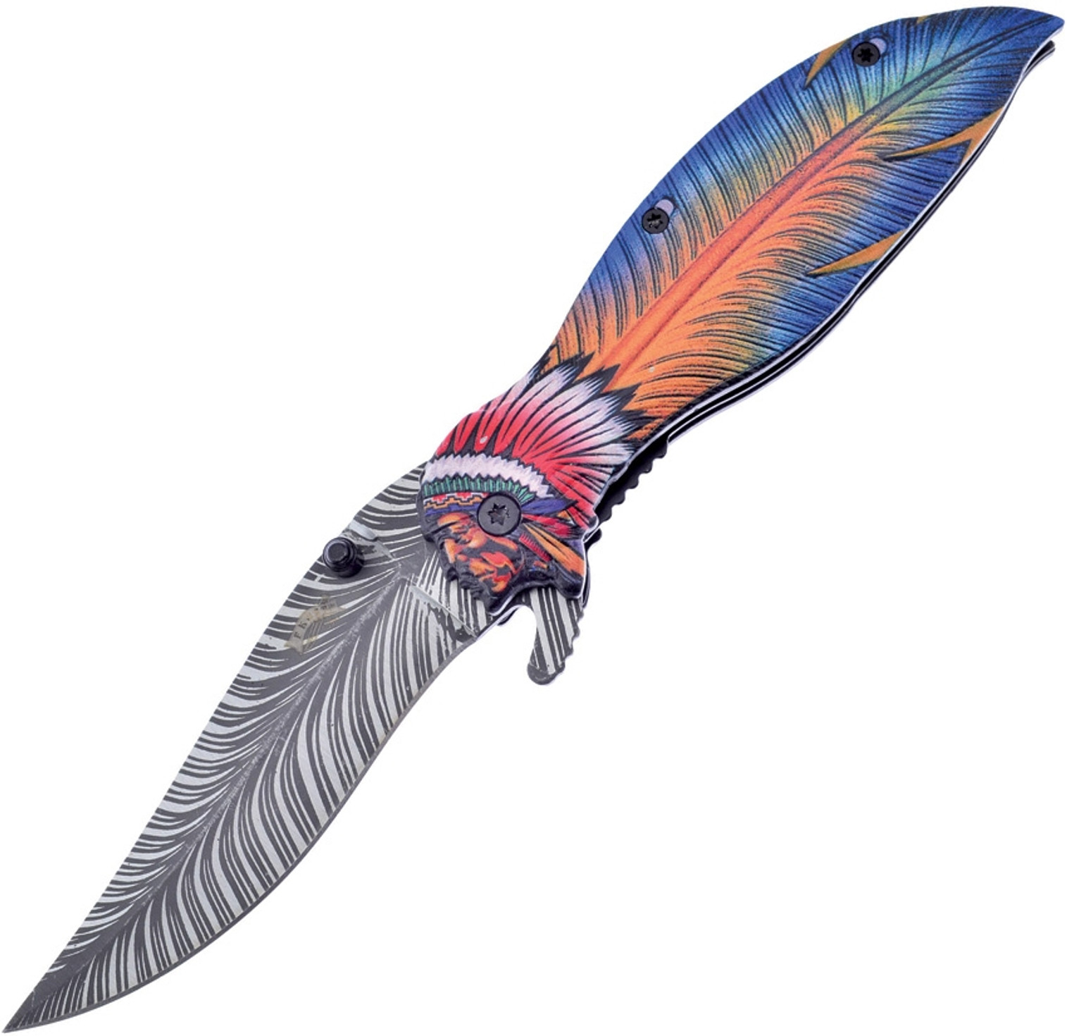 Linerlock Orange Feather