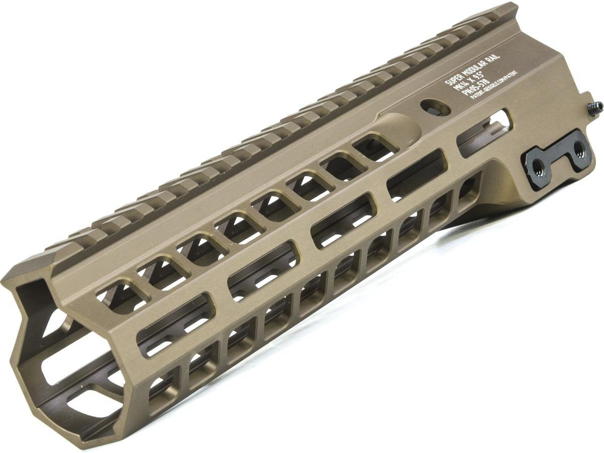 トイガン Geissele Mk14 Super Modular Rail Geissele Super Modular Rail MK14 M-LOK Handguard - Black - Dirty