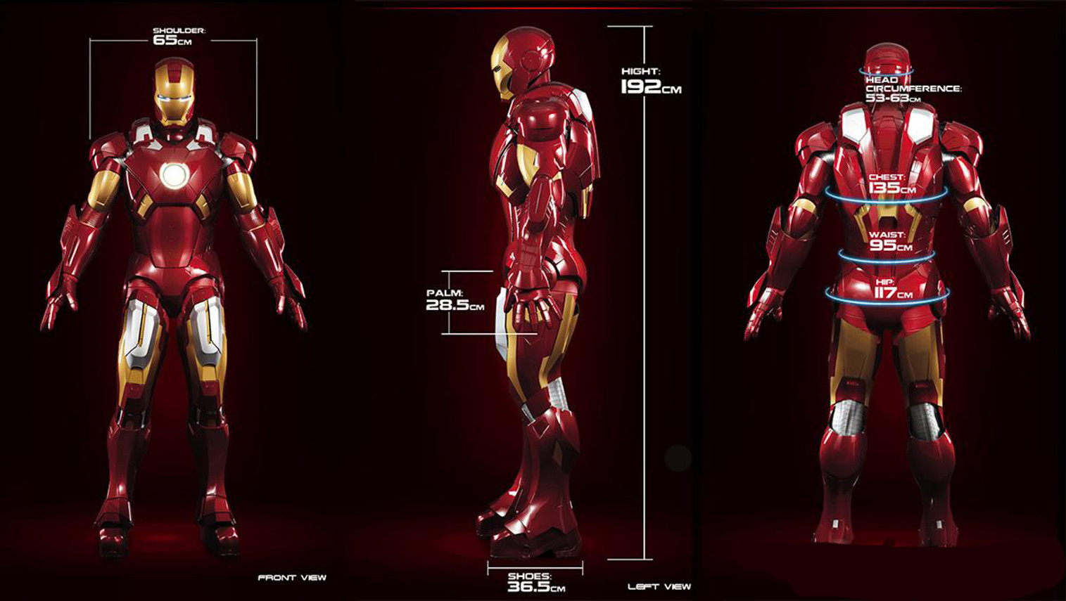 Killerbody Marvel Licensed Iron Man Mk. VII Motorized Wearable Suit w/ Working LED's & Sounds