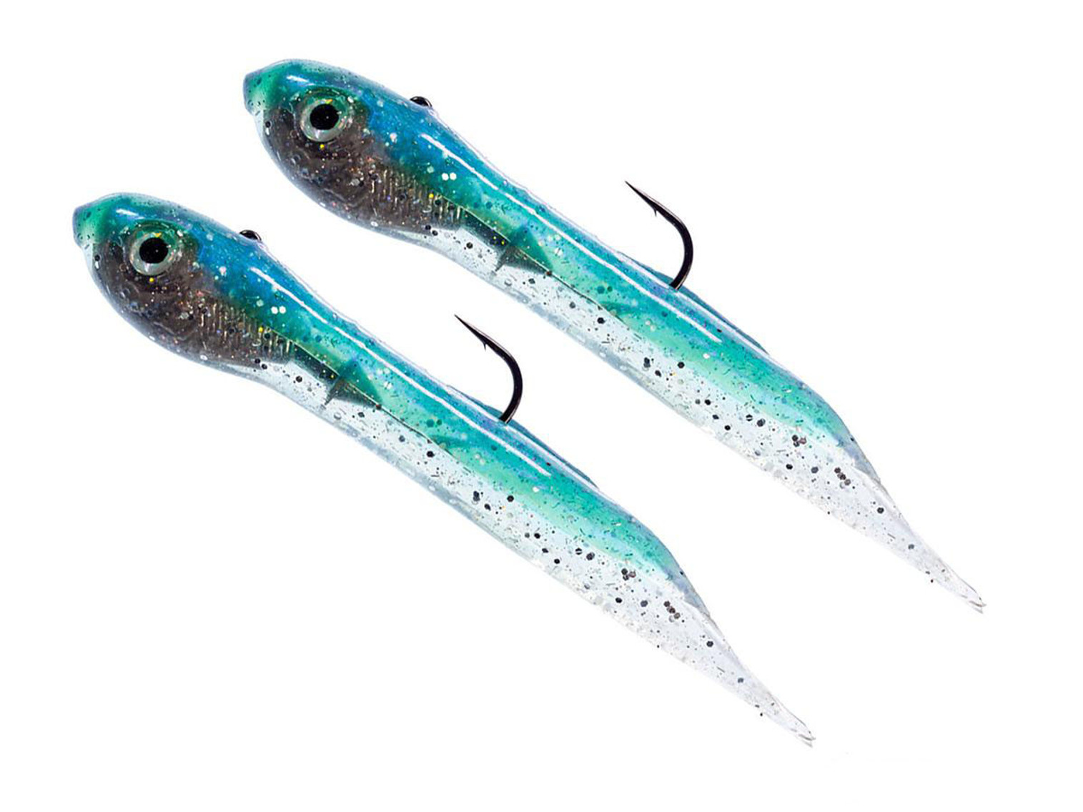 Hook Up Baits "Bullet" Handcrafted Soft Fishing Jigs - Mint / 4" / 1 oz