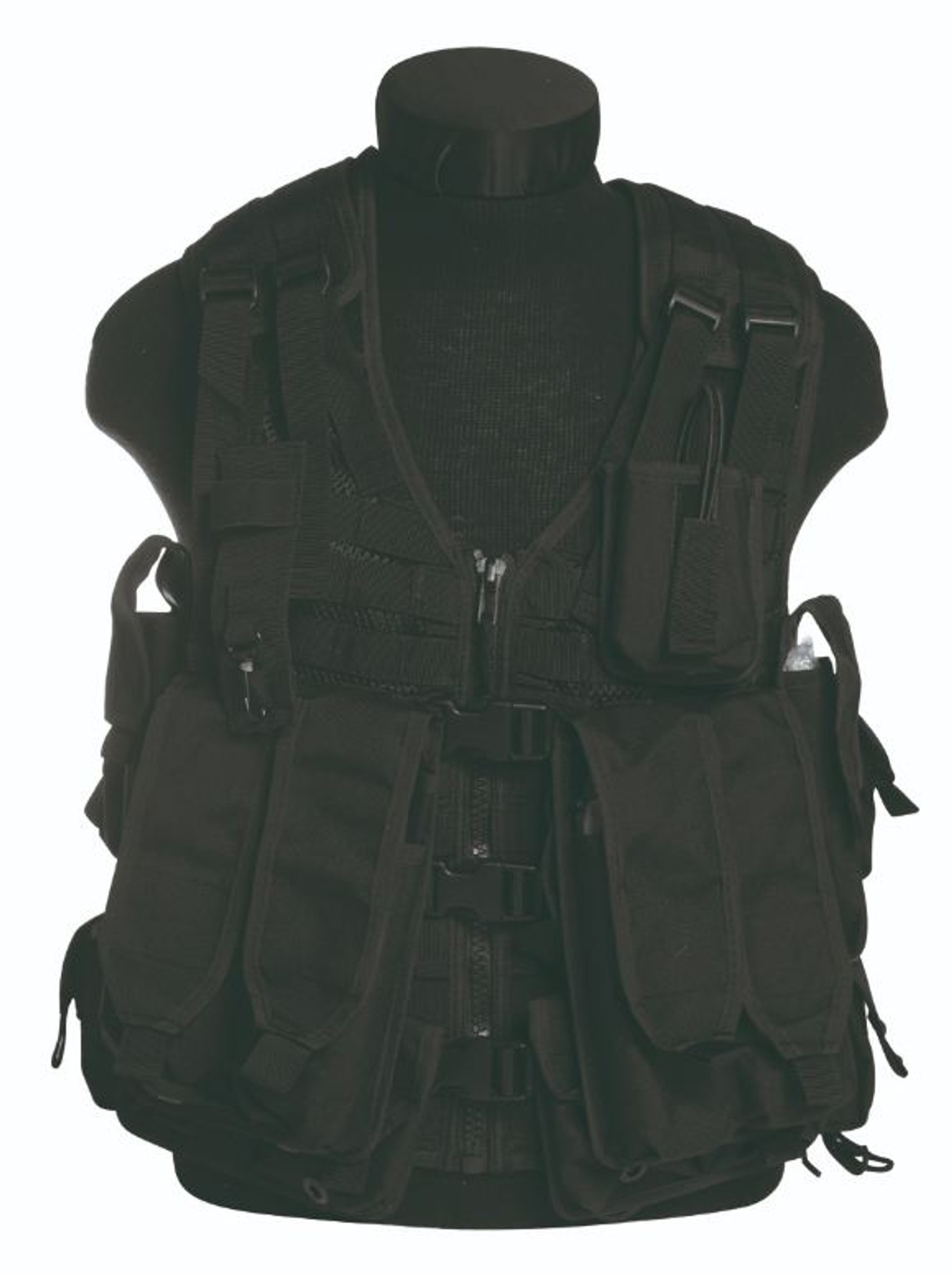 Mil-Tec Black Ak74 12-Pkt. Combat Vest