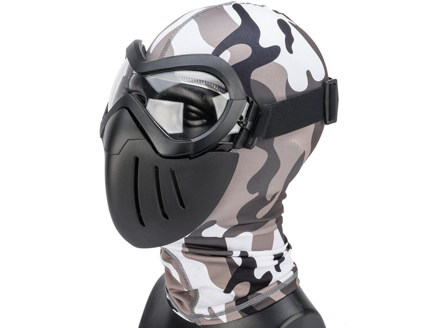 6mmProShop "Slipstream" Face Mask (Color: Black Frame / Clear Lens)