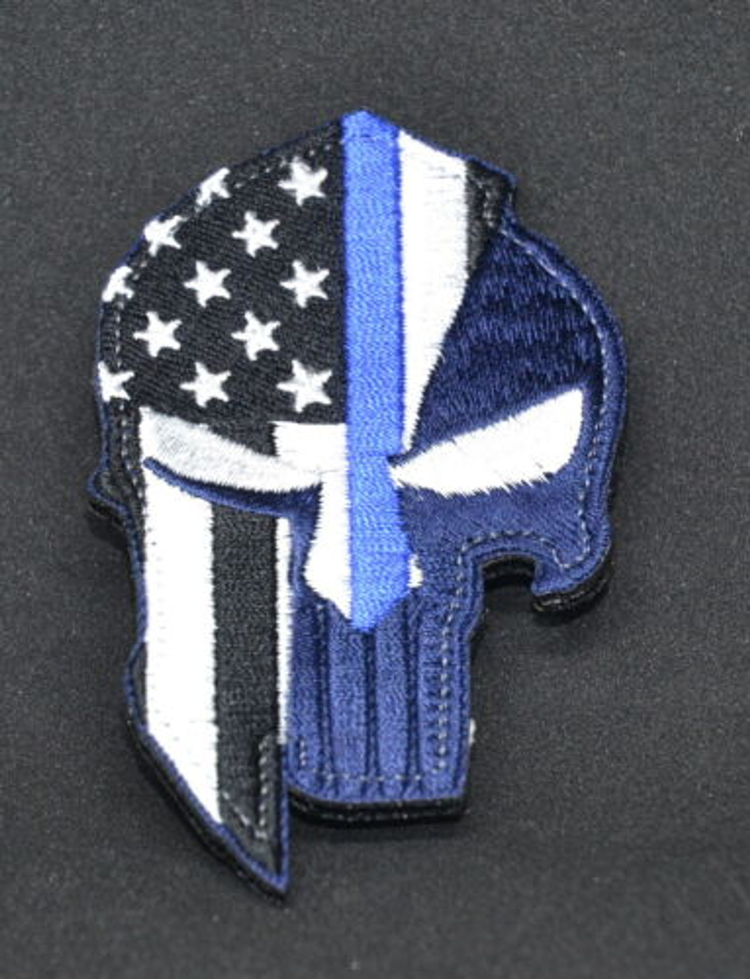 Punisher Spartan Helmet USA Flag - Morale Patch