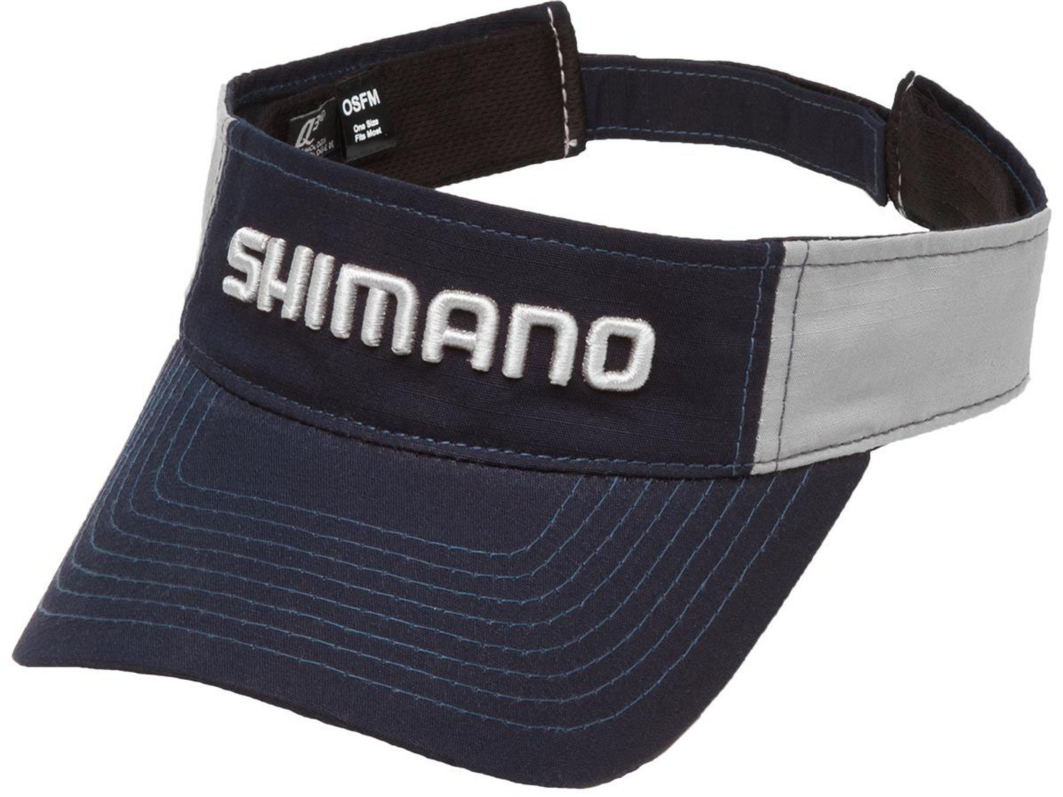 Shimano Adjustable One Size Fits Most Ripstop Visor (Color: Navy Blue / Gray)