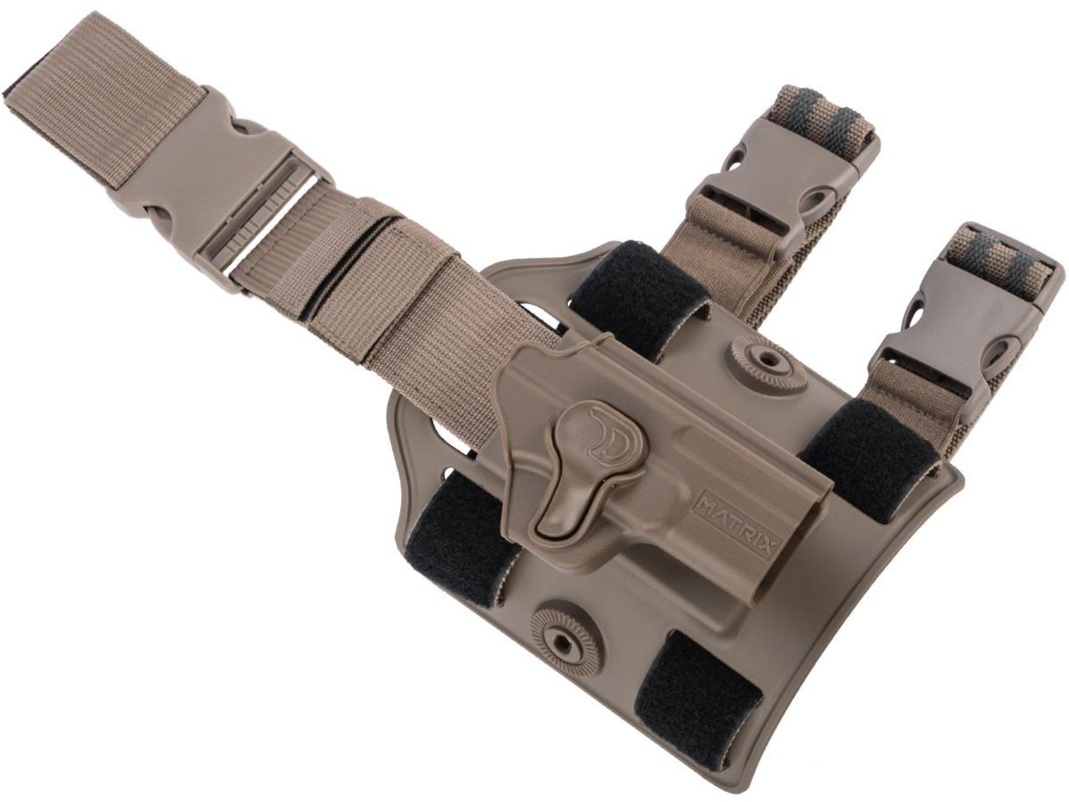 EMG Helios "Matrix" Hardshell Adjustable Holster for SAI BLU Series Pistols (Type: Flat Dark Earth / Drop Leg Attachment)
