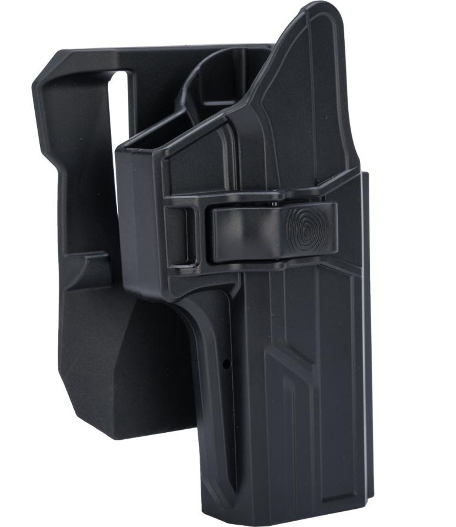 TEGE Injection Molded Hard Shell Pistol Holster (Model: GLOCK 17, 22, 31 Gen 1-5 / Right Hand / Belt Paddle)