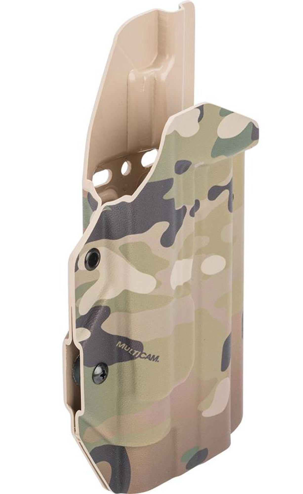 MC Kydex Airsoft Elite Series Pistol Holster for 1911 w/ TLR-1 Flashlight (Model: Multicam / No Attachment / Right Hand)