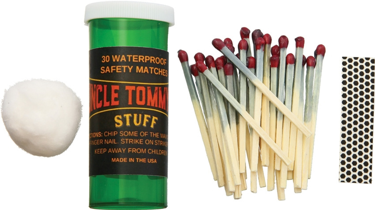  30 Waterproof Safety Matches